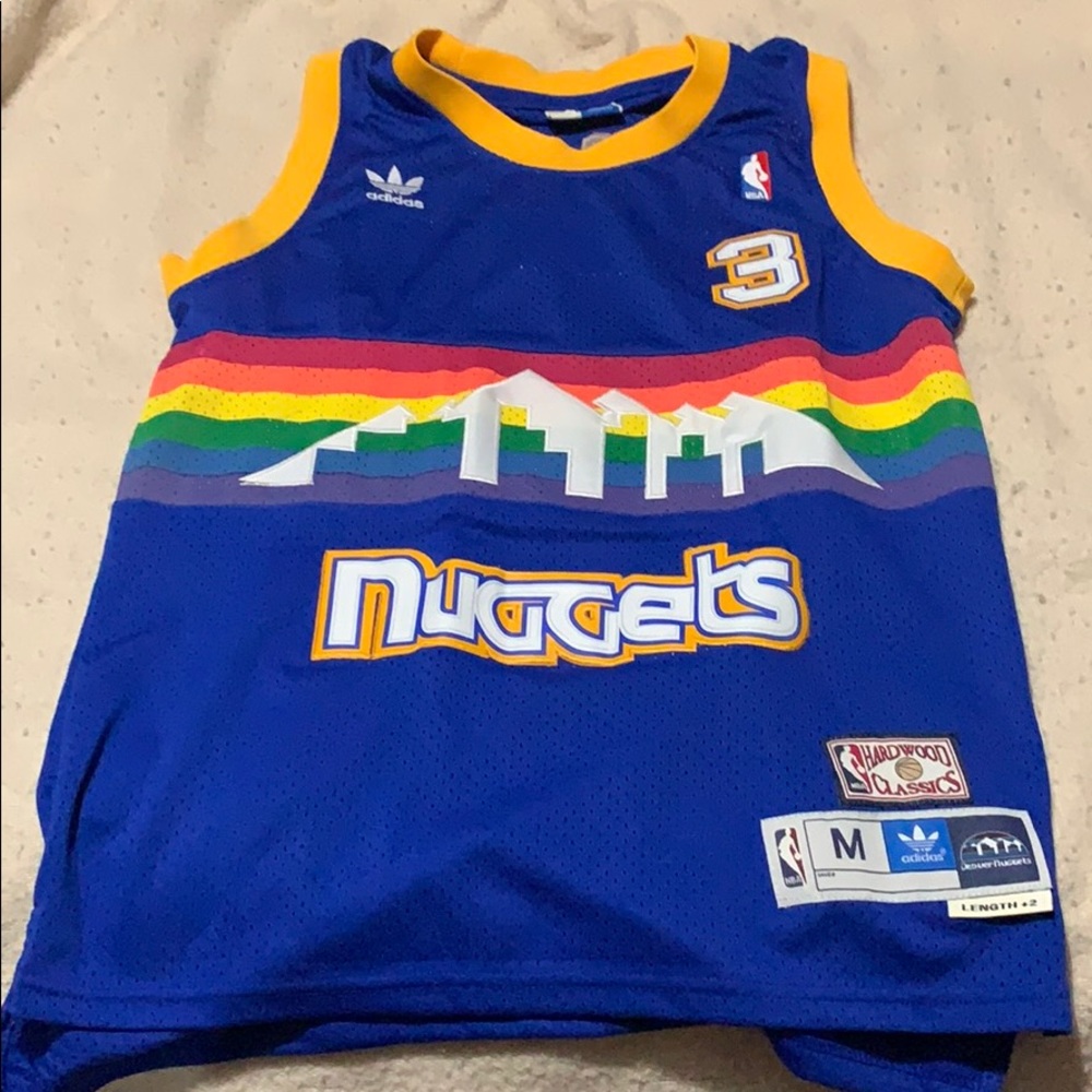 Adidas Allen Iverson Denver Nuggets jersey.